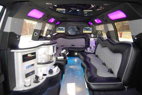 interior of limo